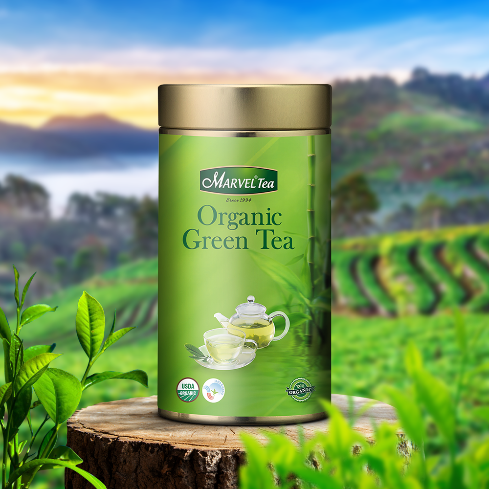 Buy Organic Flavoured Green Tea Online – Marvel Tea