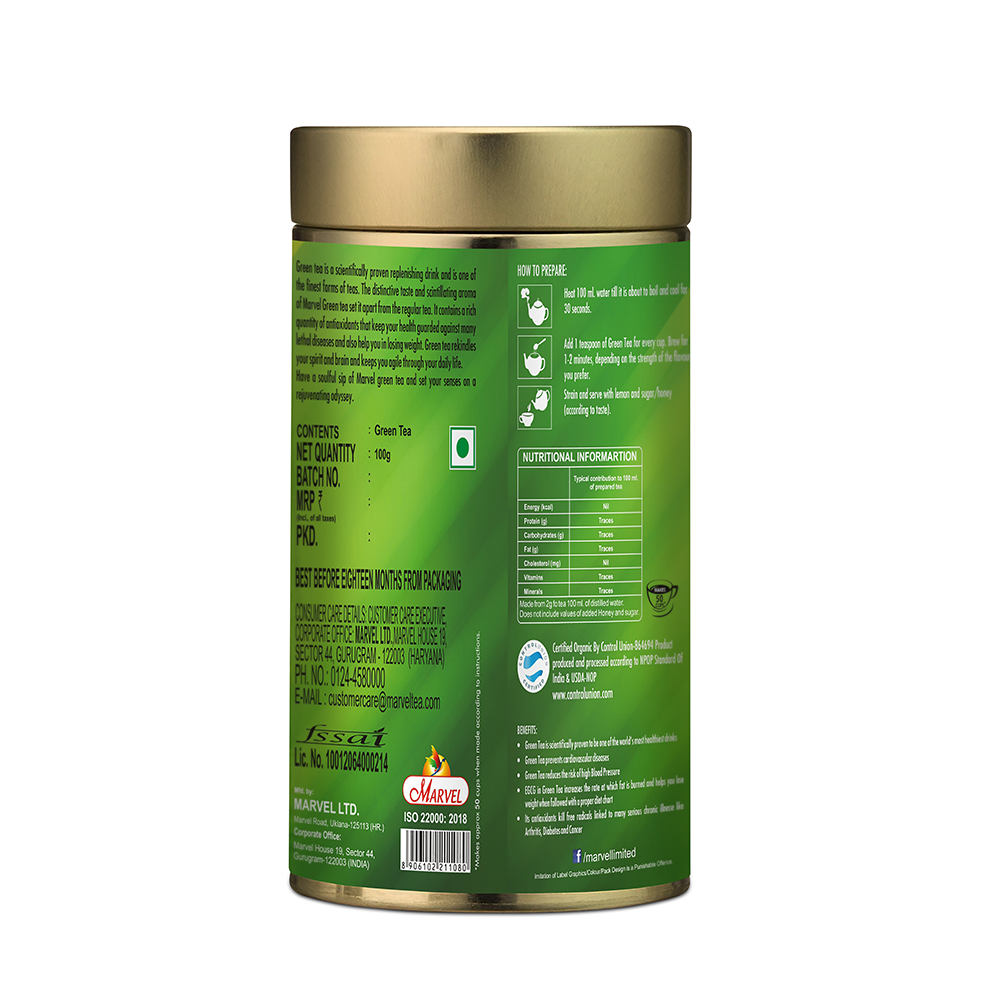 Buy Organic Flavoured Green Tea Online – Marvel Tea